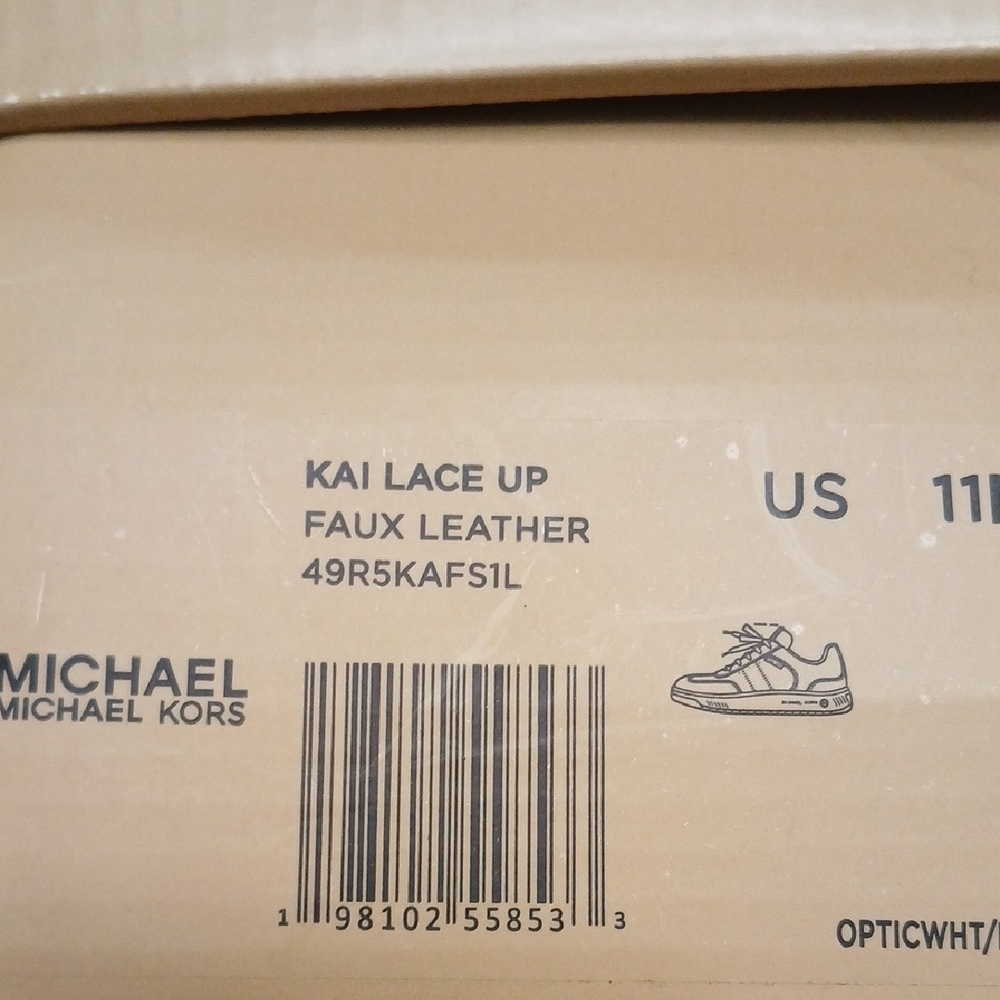 Michael Kors White and Gray Women's Sneakers - Picture 6 of 6